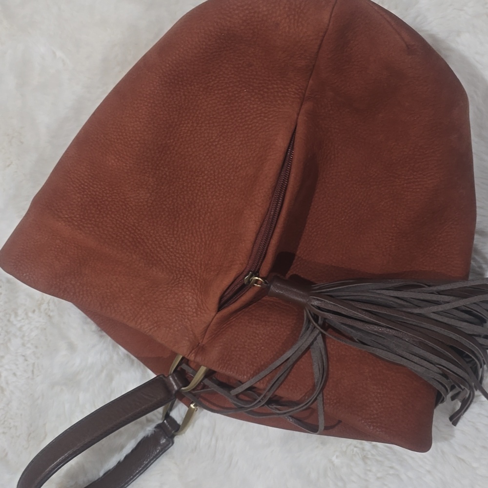 HOBO Gardner Leather Tassel Hobo Bag - Picture 7 of 10